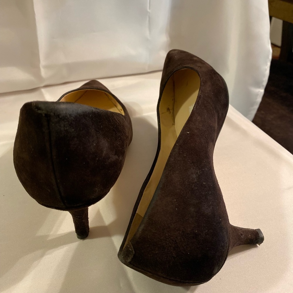 Nine West 2.5 inch pumps, size 9.5, color Brown